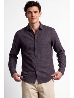 Allen Solly - Men Purple Floral Printed Full Sleeves Shirt