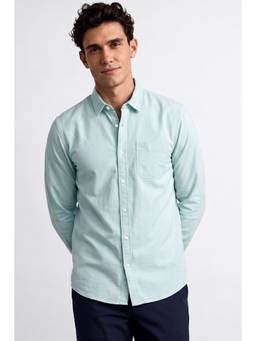 Allen Solly - Men Blue Solid Full Sleeves Shirt