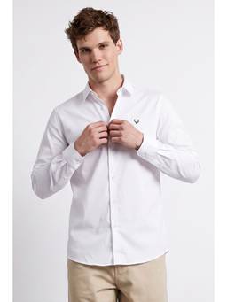 Allen Solly - Men White Solid Full Sleeves Shirt