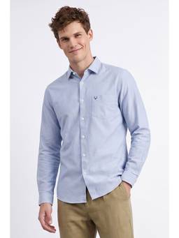 Allen Solly - Men Blue Solid Full Sleeves Shirt