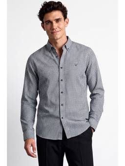 Allen Solly - Men Black Checks Full Sleeves Shirt