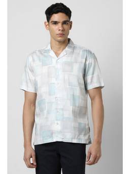 Van Heusen - Men Multi-Color Checks Half Sleeves Shirt