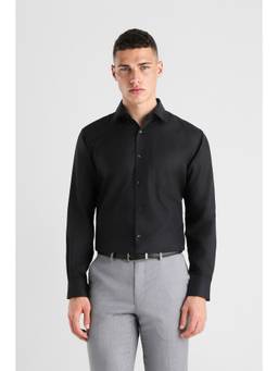 Van Heusen - Men Black Solid Full Sleeves Shirt