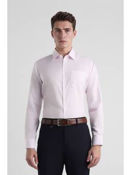 Van Heusen - Men Pink Checks Full Sleeves Shirt