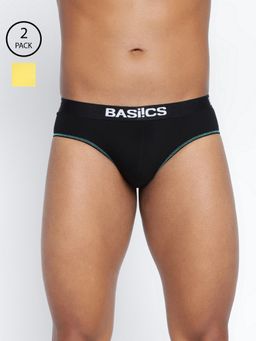 BASIICS by La Intimo - Men Multi Color Cotton Everyday Active Brief (Pack of 2)