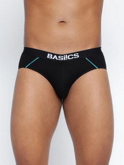 BASIICS by La Intimo - Men Black Cotton Power Brief