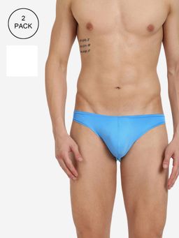 BASIICS by La Intimo - Men Multi Color Poly Semi (Pack of 2)