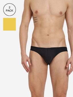 BASIICS by La Intimo - Men Multi Color Poly Semi (Pack of 2)