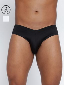 BASIICS by La Intimo - Men Multi Color Poly Fanboy Style Brief (Pack of 2)