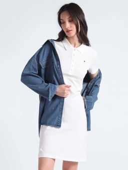 Tommy Hilfiger - Cotton Polo Collar T-Shirt Dress