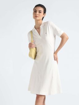 Tommy Hilfiger - Lyocell Polo Collar A-Line Dress