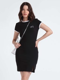 Tommy Hilfiger - Cotton Round Neck T-Shirt Dress