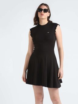 Tommy Hilfiger - Cotton Crew Neck A-Line Dress