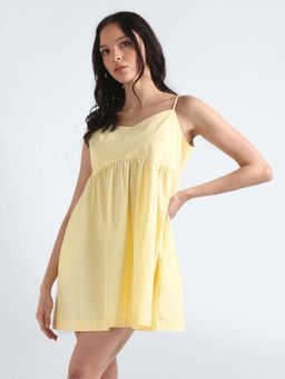 Tommy Hilfiger - Cotton Sweetheart Neck A-Line Dress