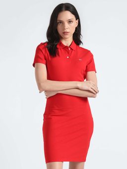 Tommy Hilfiger - Cotton Polo Collar T-Shirt Dress