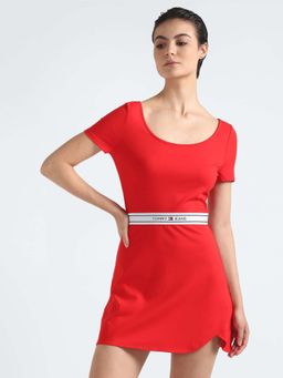Tommy Hilfiger - Viscose Scoop Neck A-Line Dress