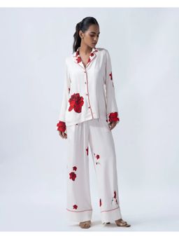Sleeplove - White Lovers And Roses Pj Pyajama