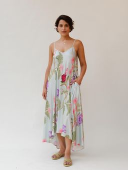 Sleeplove - Blue Celeste Floral Dream Lounge Cami Dress