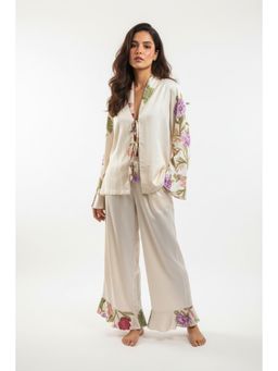 Sleeplove - Ivory Paradise Ruffle Pj Shirt