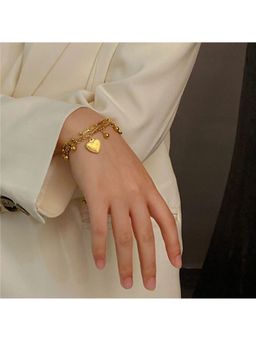 Dkane Designs - Gold Stainless Steel Gold Plated Bracelet