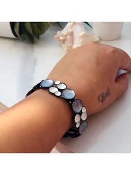 Dkane Designs - Grey Alloy Black Plated Bracelet