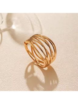 Dkane Designs - Gold Stainless Steel Gold Plated Cuff