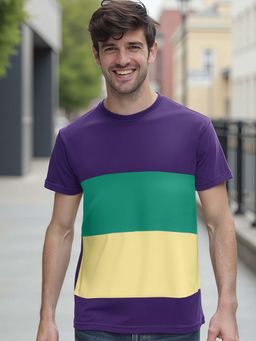 Bewakoof - Men's Acai Color Block T-shirt