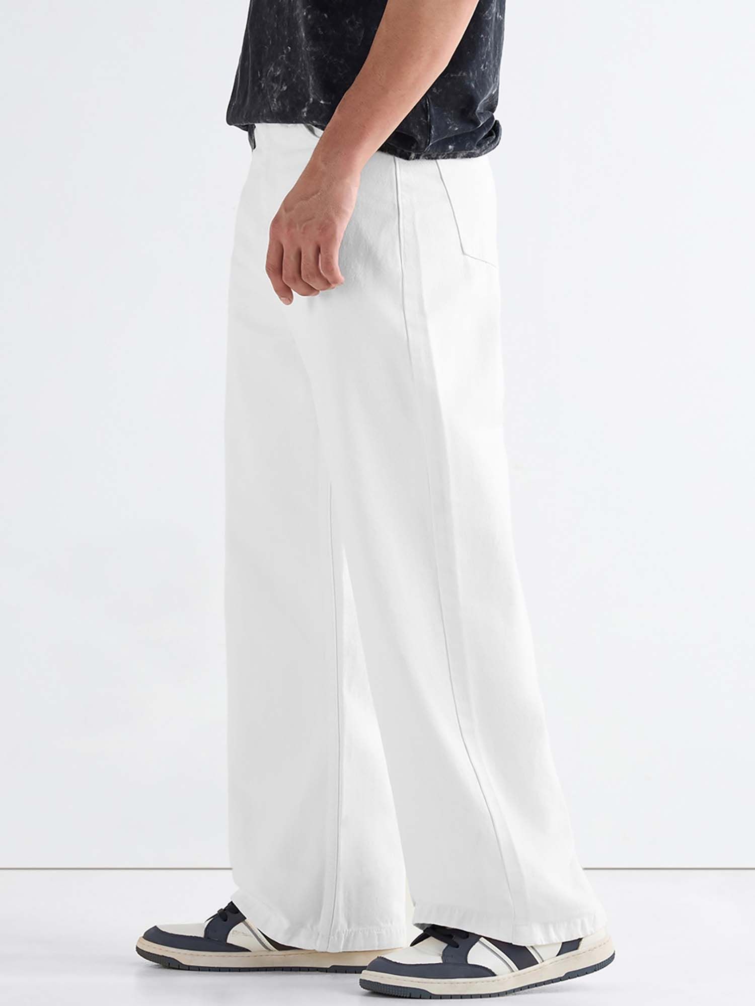 Buy Stylish Wide White Jeans Collection At Best Prices Online