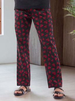 Bewakoof - Official DC Men's Black Superman All Over Printed Pyjamas