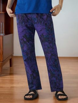 Bewakoof - Official Marvel Men's Blue Avengers All Over Printed Pyjamas