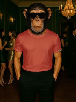 Bewakoof - Party Animal by Bewakoof Men's Cinnabar Red T-shirt