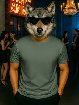 Bewakoof - Party Animal by Bewakoof Men's Olive Green T-shirt