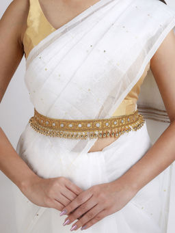 Teejh - Zivah Bead Mirror Gold Belt