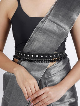 Teejh - Zivah Bead Mirror Black Belt