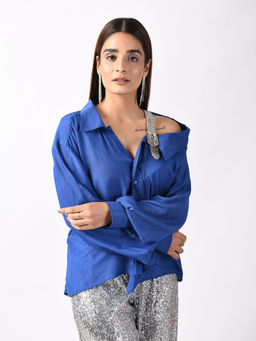 Attic Salt - Not Your Basic Blue Shirt With Decatur Detail