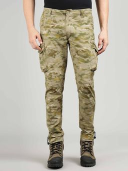 Royal Enfield - Khaki Camo Men's Cargo Trousers