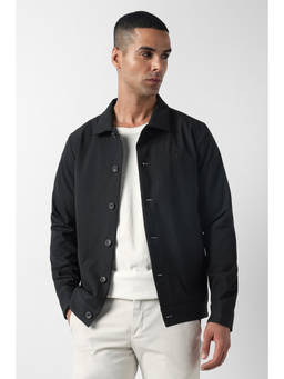 Van Heusen - Men Black Solid Party Jacket