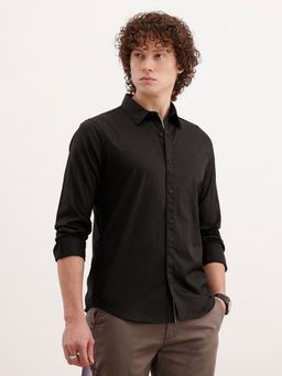WROGN - Solid Slim Fit Full Sleeved Shirt