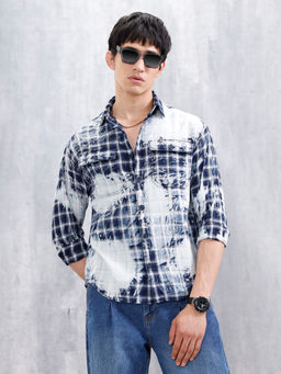 WROGN - Distressed Plaid Check Shirt With Pockets