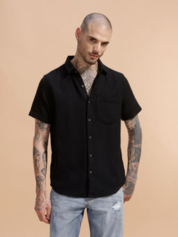 WROGN - Textured Half Sleeve Shirt