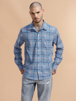 WROGN - Checked Full Sleeve Cotton Shirt