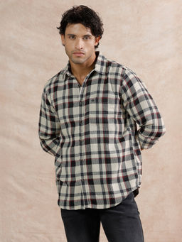WROGN - Dobby Checks Regular Fit Shirt
