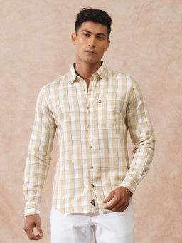WROGN - Beige Tonal Check Shirt