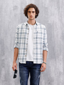 WROGN - Twill Checkered Slim Fit Shirt