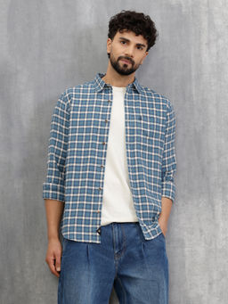 WROGN - Micro Check Shirt In Seersucker Fabric
