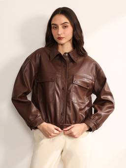 Kazo - Women Brown Charleston Jacket