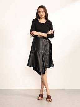 Kazo - Women Black Vixen Knee Length Dress