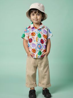 The Souled Store - Official Marvel: Legends Boys White Shirt