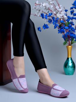 Shoetopia - Comfortable Stylish Purple Ballerinas for Women