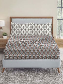 MYTRIDENT - Shama 144Tc Bedsheet with Pillow Covers (King)